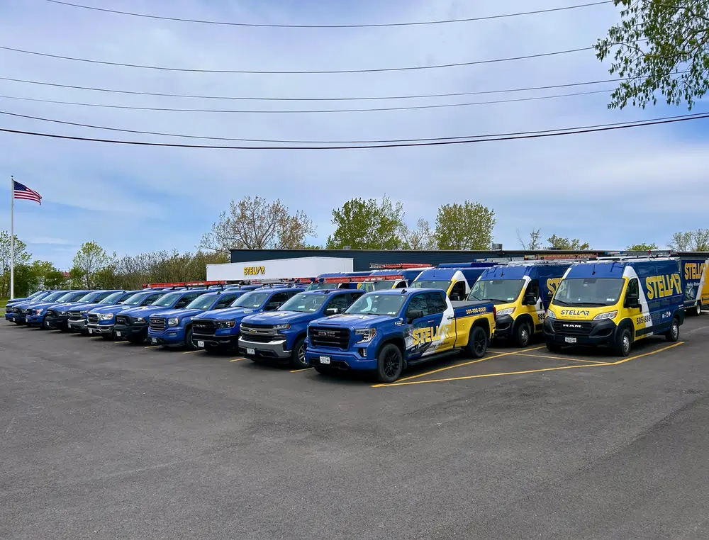 Stellar Roofing fleet vehicle